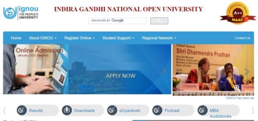 Indira Gandhi National Open University IGNOU All Information